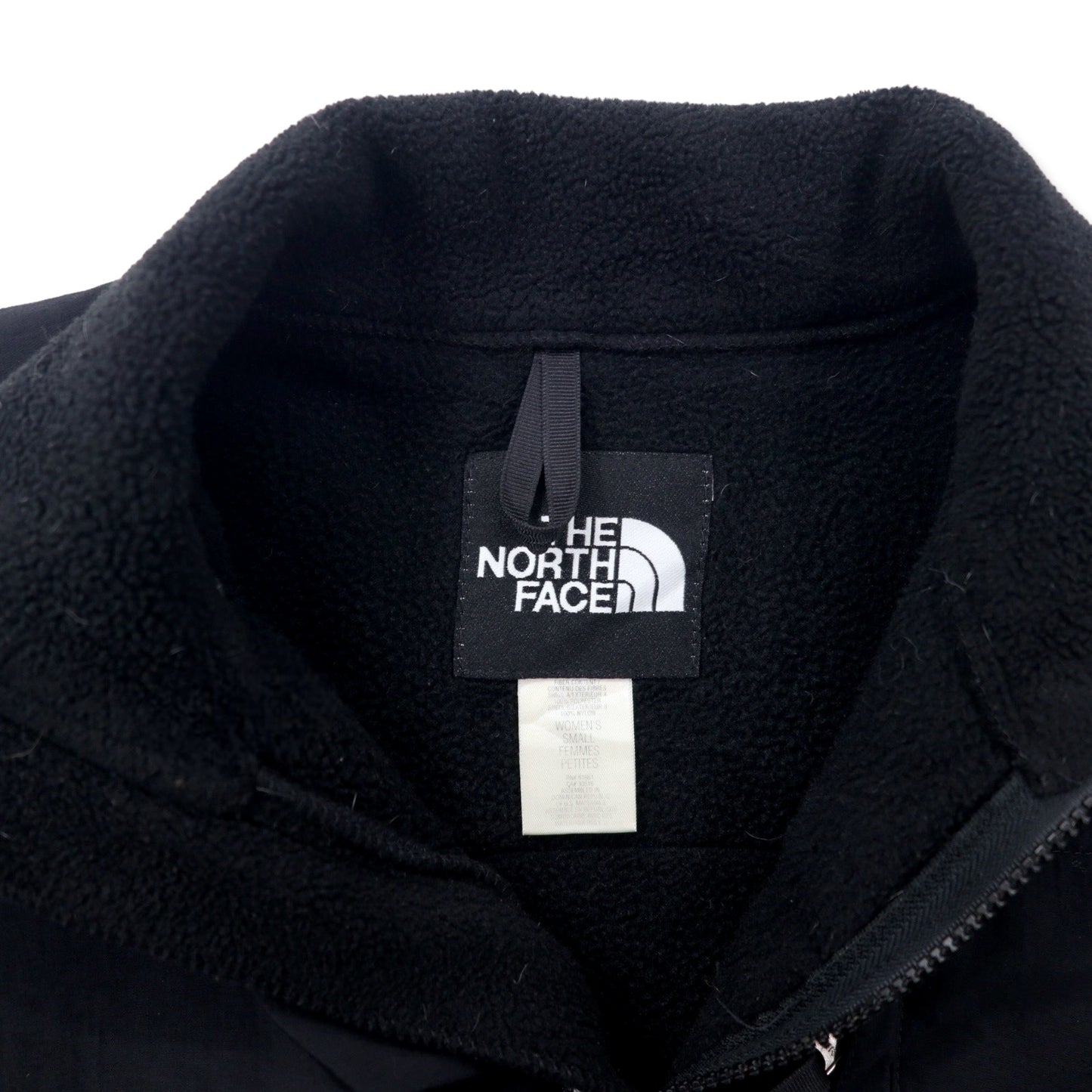 THE NORTH FACE デナリジャケット POLARTEC フリース S ブラック ポリエステル ロゴ刺繍