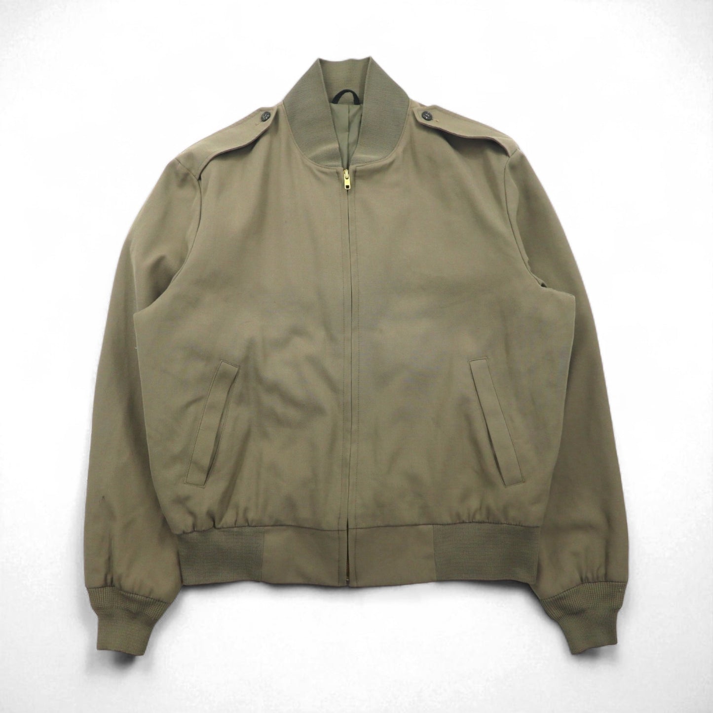 USMC 1980s U.S. Navy PEWTER 2246 Tanker Jacket, Flight Jacket, XL, Khaki, Wool, Military, THE MARINE SHOP