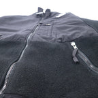 THE NORTH FACE Denali Jacket POLARTEC Fleece S Black Polyester Logo Embroidery