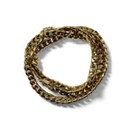 Vintage Heavy Gold Necklace, Vintage Curb Chain, 2-Way Necklace/Bracelet, Gold