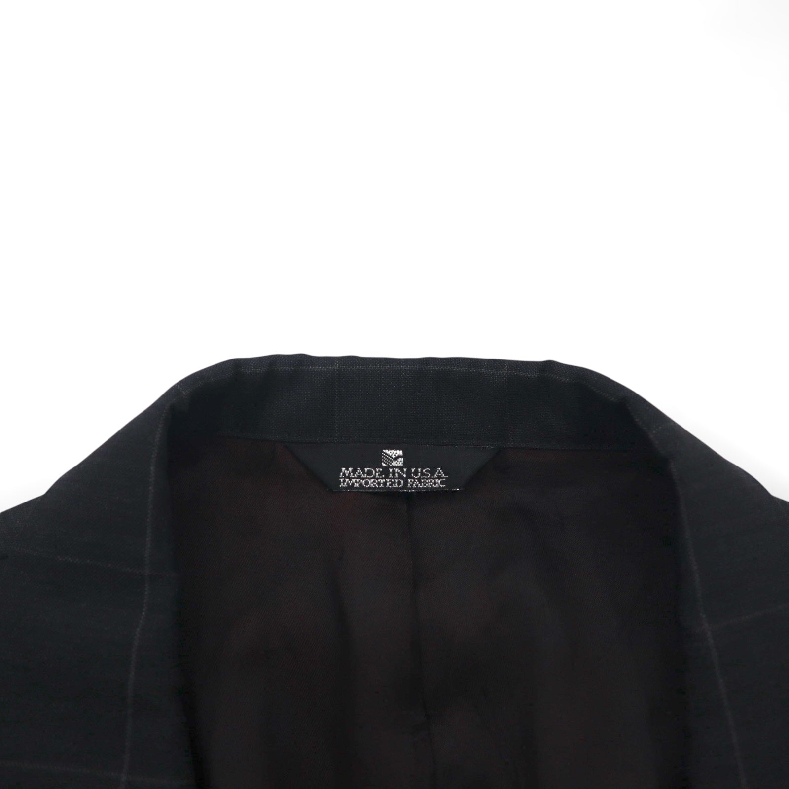 Ralph Lauren 80年代 USA製 UNION MADE 2B テーラードジャケット ブレザー XL チェック POLO UNIVERSITY CLUB 羊毛 Rich's Executive Shop ACTWUタグ