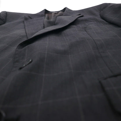 Ralph Lauren 80年代 USA製 UNION MADE 2B テーラードジャケット ブレザー XL チェック POLO UNIVERSITY CLUB 羊毛 Rich's Executive Shop ACTWUタグ