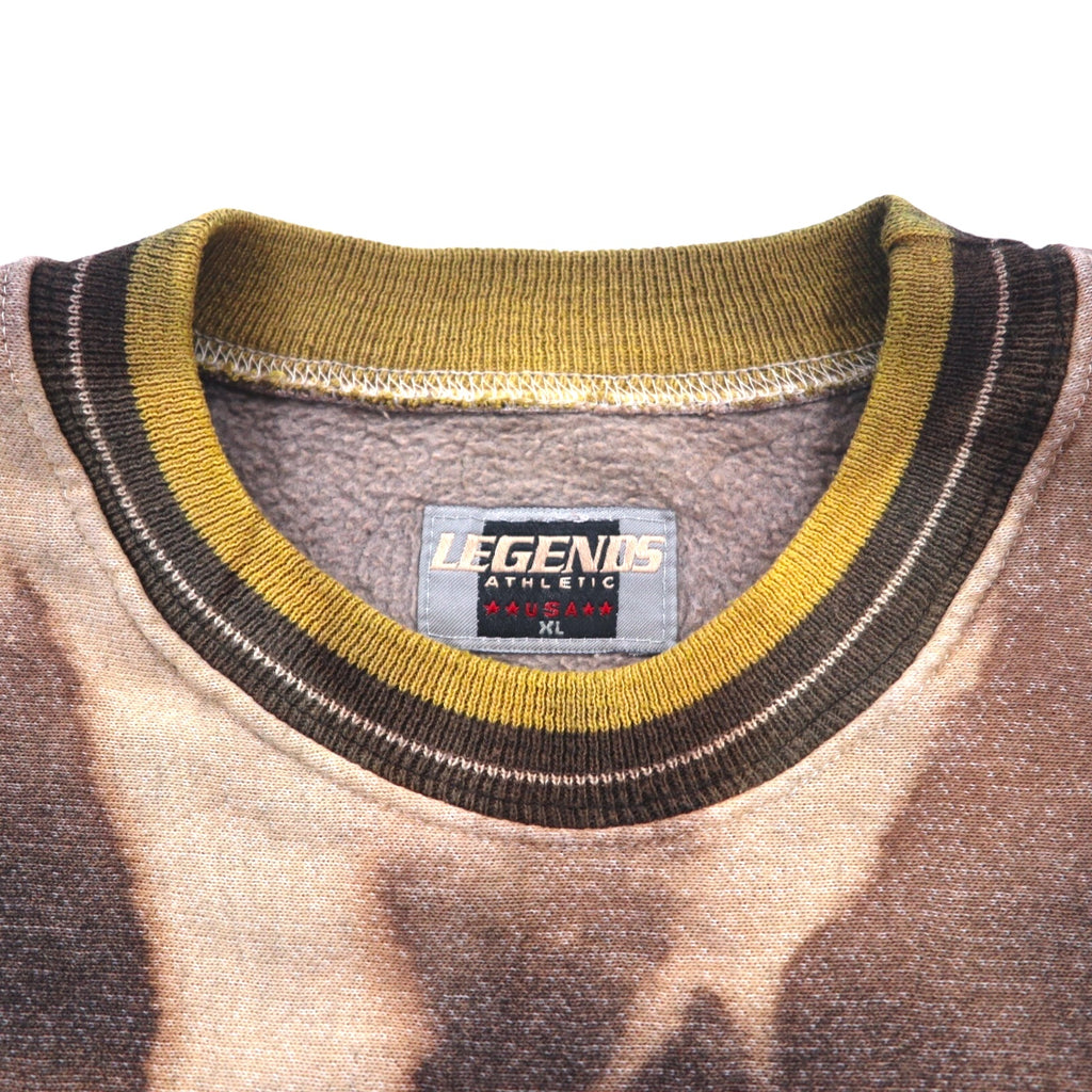 Vintage 90s USA Made Sweatshirt LEGENDS ATHLETIC NFL Tie-dye Bleached Sweatshirt XL Black Pittsburgh Steelers