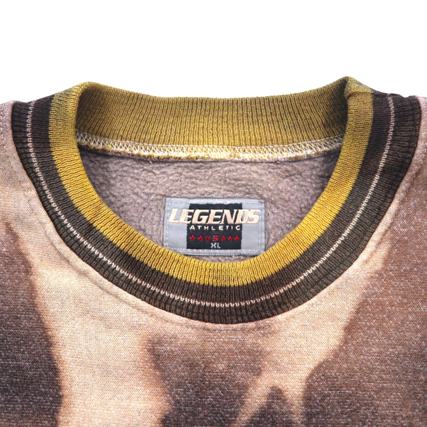 Vintage 90s USA Made Sweatshirt LEGENDS ATHLETIC NFL タイダイ ブリーチ加工 スウェット XL ブラック Pittsburgh Steelers