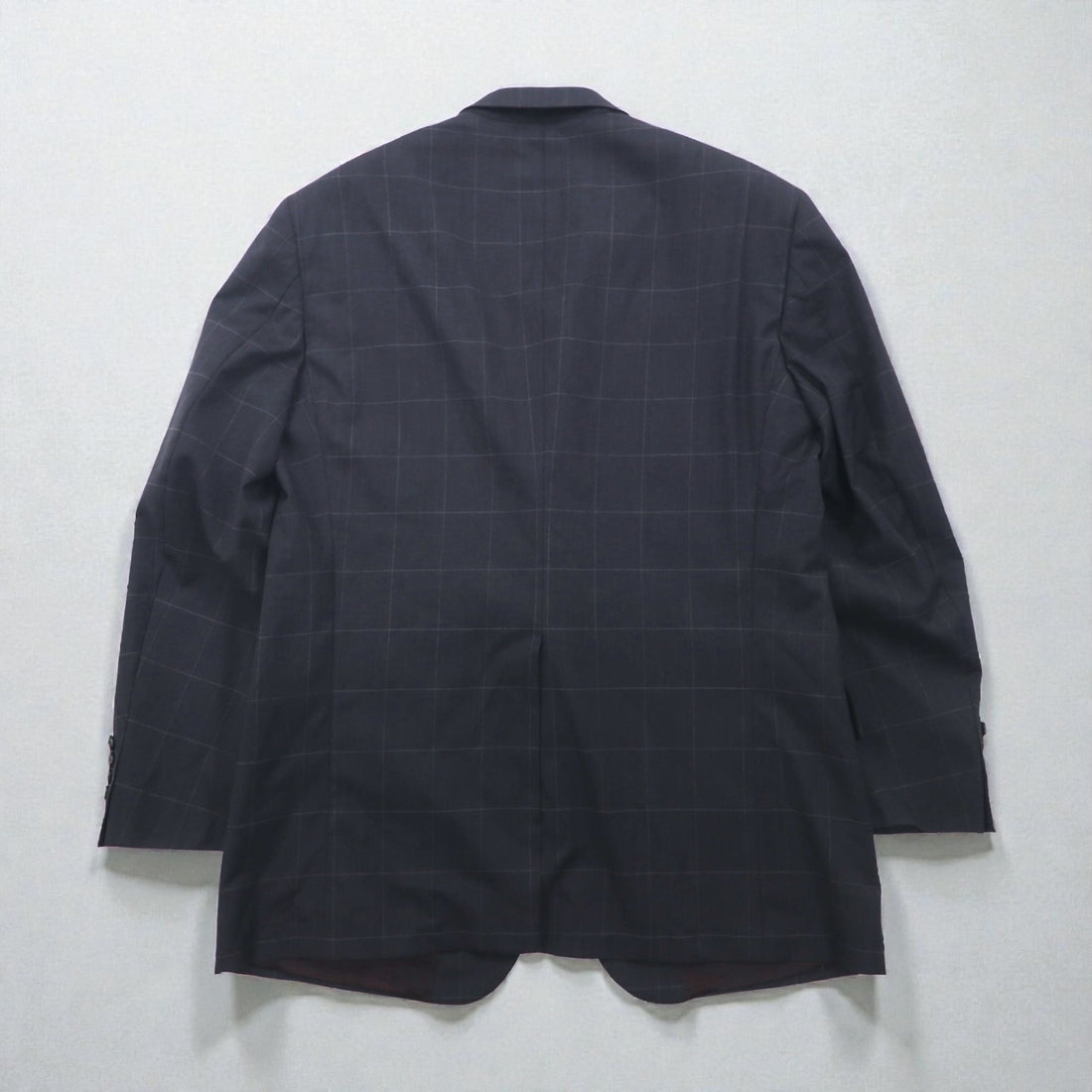 Ralph Lauren 80s Made in USA UNION 2B Tailored Jacket, Leather, XL, Check, POLO, UNIVERSITY CLUB, Wool, Rich's Executive Shop, ACTWU Tag