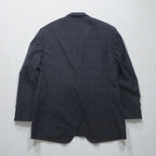 Ralph Lauren 80年代 USA製 UNION MADE 2B テーラードジャケット ブレザー XL チェック POLO UNIVERSITY CLUB 羊毛 Rich's Executive Shop ACTWUタグ