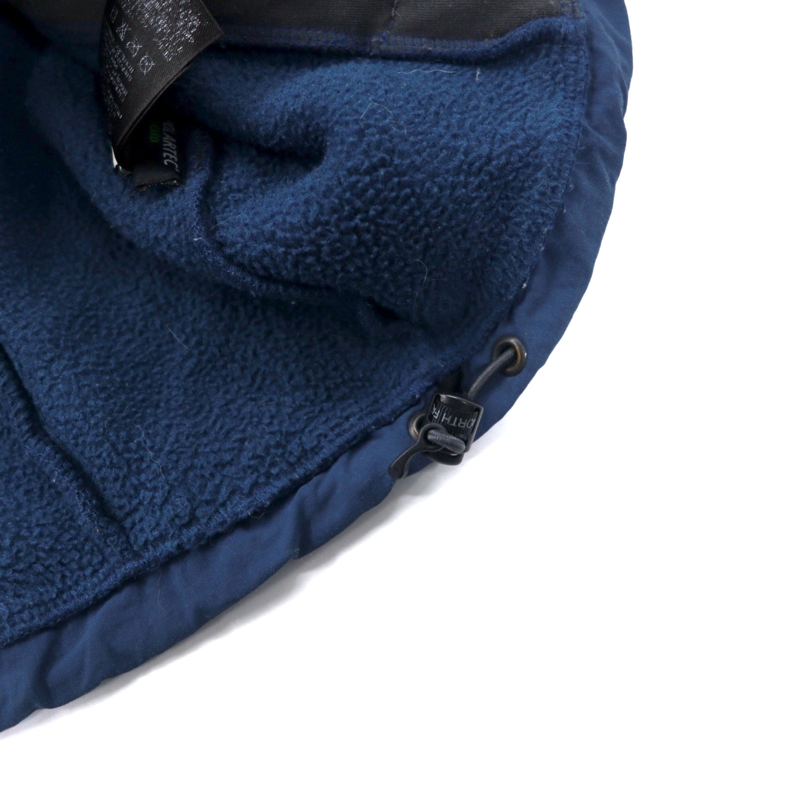 THE NORTH FACE Denali Hoodie POLARTEC Fleece S Navy Polyester Logo Embroidery