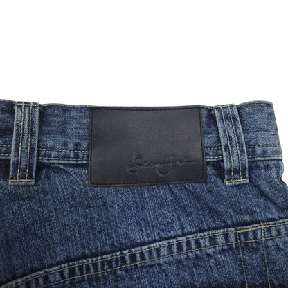 Sean John ダブルニー バギー デニムパンツ ジーンズ L インディゴ ワイド