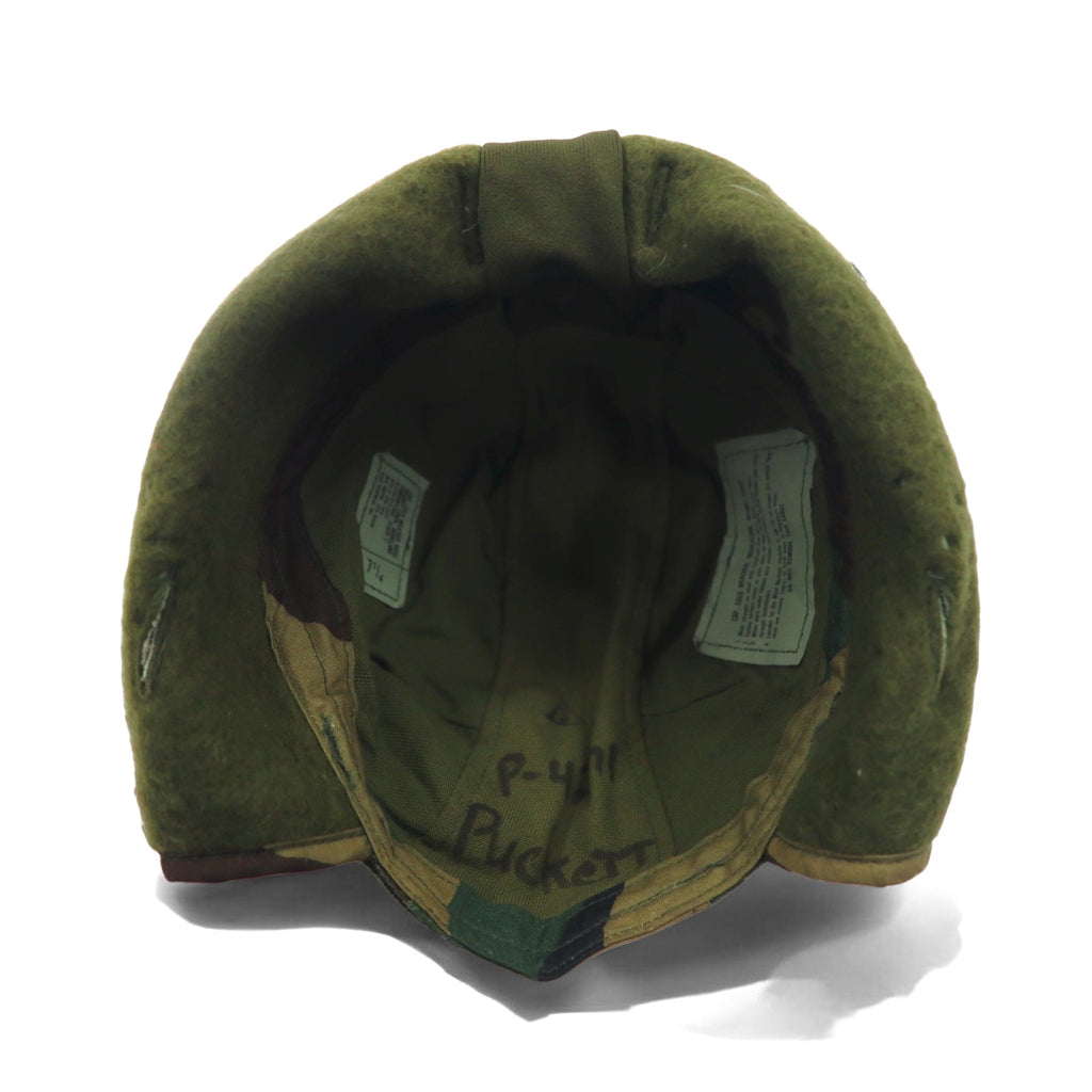 US ARMY 80年代 米軍 フライトキャップ ヘルメットライナーキャップ M-65 カーキ カモフラ ミリタリー