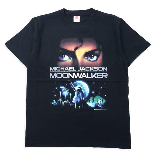 Michael Jackson マイケルジャクソン Tシャツ M ブラック MOONWALKER コットン 未使用品