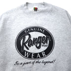 FRUIT OF THE LOOM 90年代 BEST プリント スウェット L グレー コットン 裏起毛 Ranger BOAT
