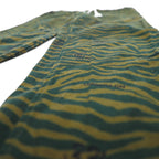 BLACKWEIRDOS Easy Pants, Size M, Animal Print, Zebra Print, Hem Straps, Made in Japan, 21AW-PA05