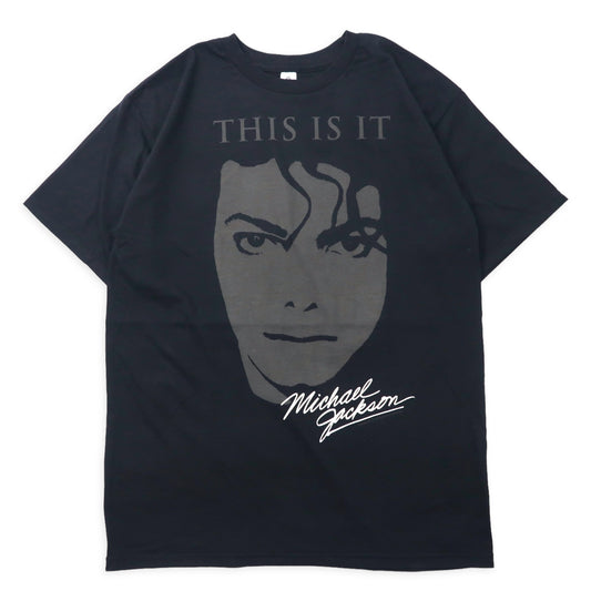 日本然リトテ-古着オンライン-Michael Jackson マイケルジャクソン Tシャツ M ブラック THIS IS IT コットン AAAボディ メキシコ製 未使用品-MICHAEL JACKSON Michael Jackson T -shirt M Black THIS IT Cotton AAA Body Mexico MADE UNUSED