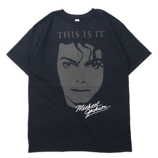 Michael Jackson マイケルジャクソン Tシャツ M ブラック THIS IS IT コットン AAAボディ メキシコ製 未使用品