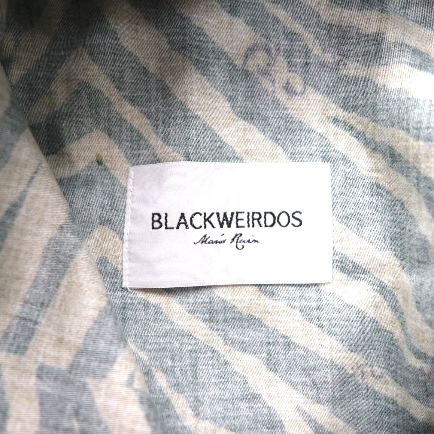 BLACKWEIRDOS Easy Pants, Size M, Animal Print, Zebra Print, Hem Straps, Made in Japan, 21AW-PA05