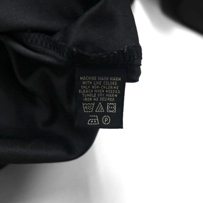 Eddie Bauer XL Black Water-Repellent Nylon Pullover Jacket with Embroidered Logo