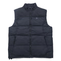 STARTER Down Vest L Black Nylon One Point Logo Drawstring