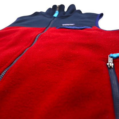 Patagonia ライトウェイト シンチラ SYNCHILLA フリース ベスト S ネイビー バイカラー 25500