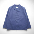 Vintage 80s Adolphe Lafont French Work Jacket, Made in France, XL, Blue, Snap Buttons