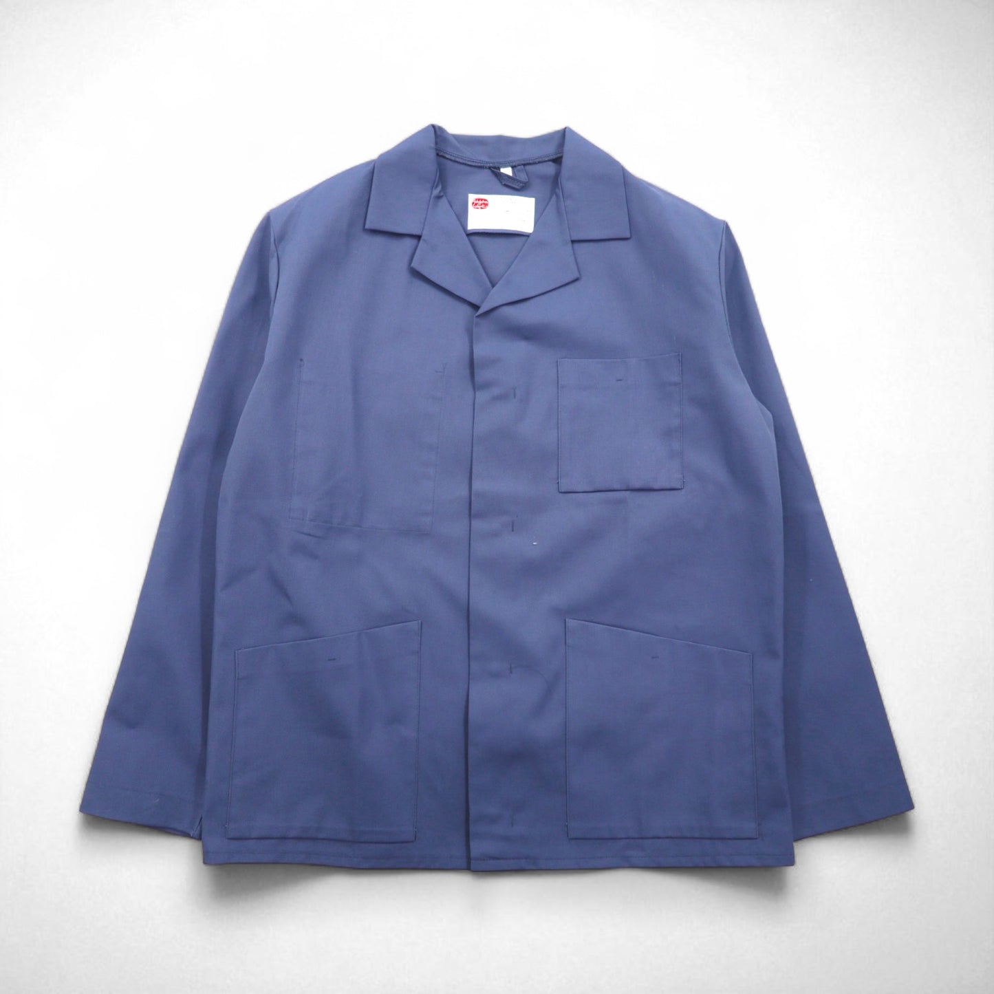 Vintage 80s Adolphe Lafont French Work Jacket, Made in France, XL, Blue, Snap Buttons