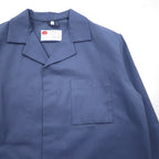 Vintage 80s Adolphe Lafont French Work Jacket, Made in France, XL, Blue, Snap Buttons