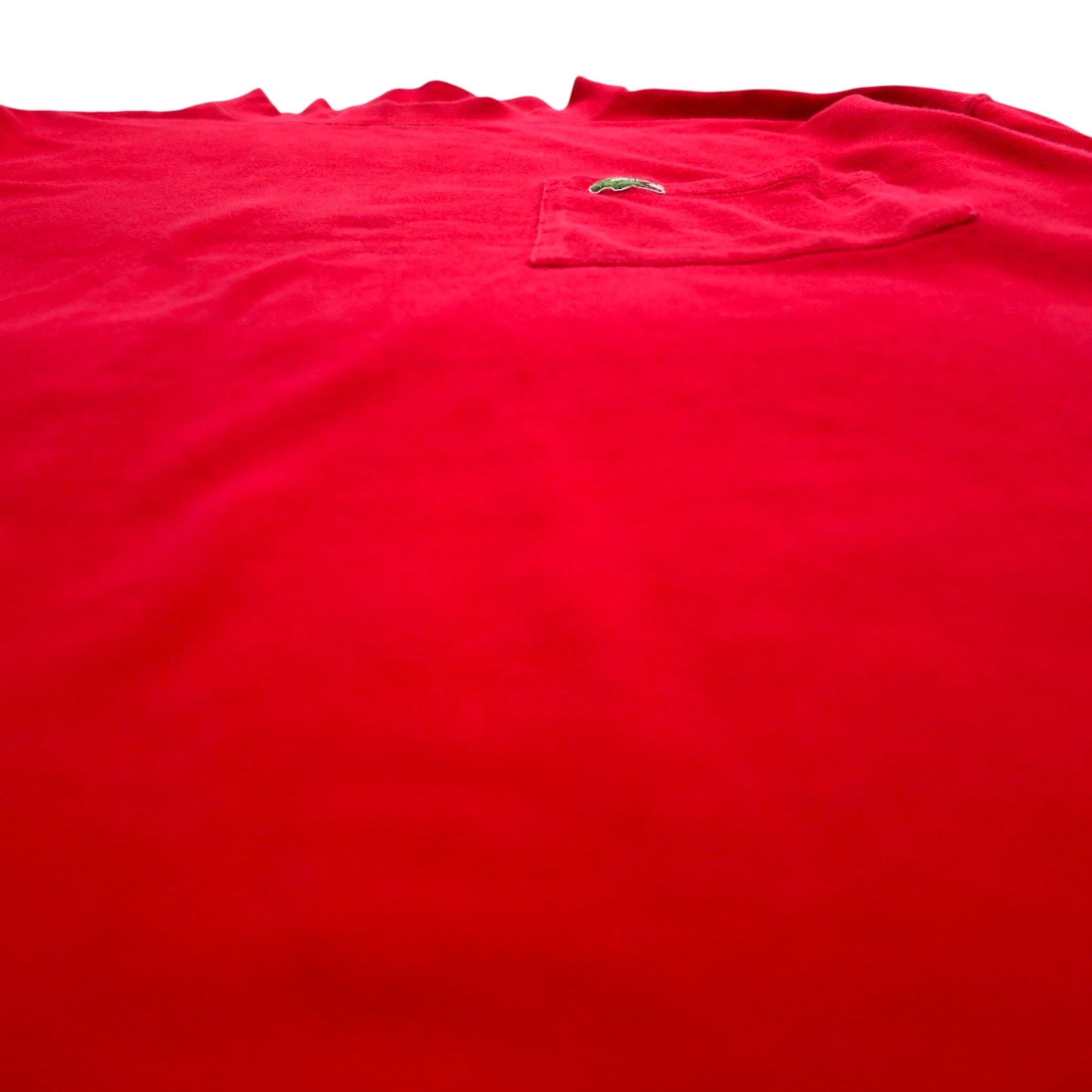 IZOD LACOSTE 90s Pique T-Shirt Pocket Tee L Red Chest Pocket Logo