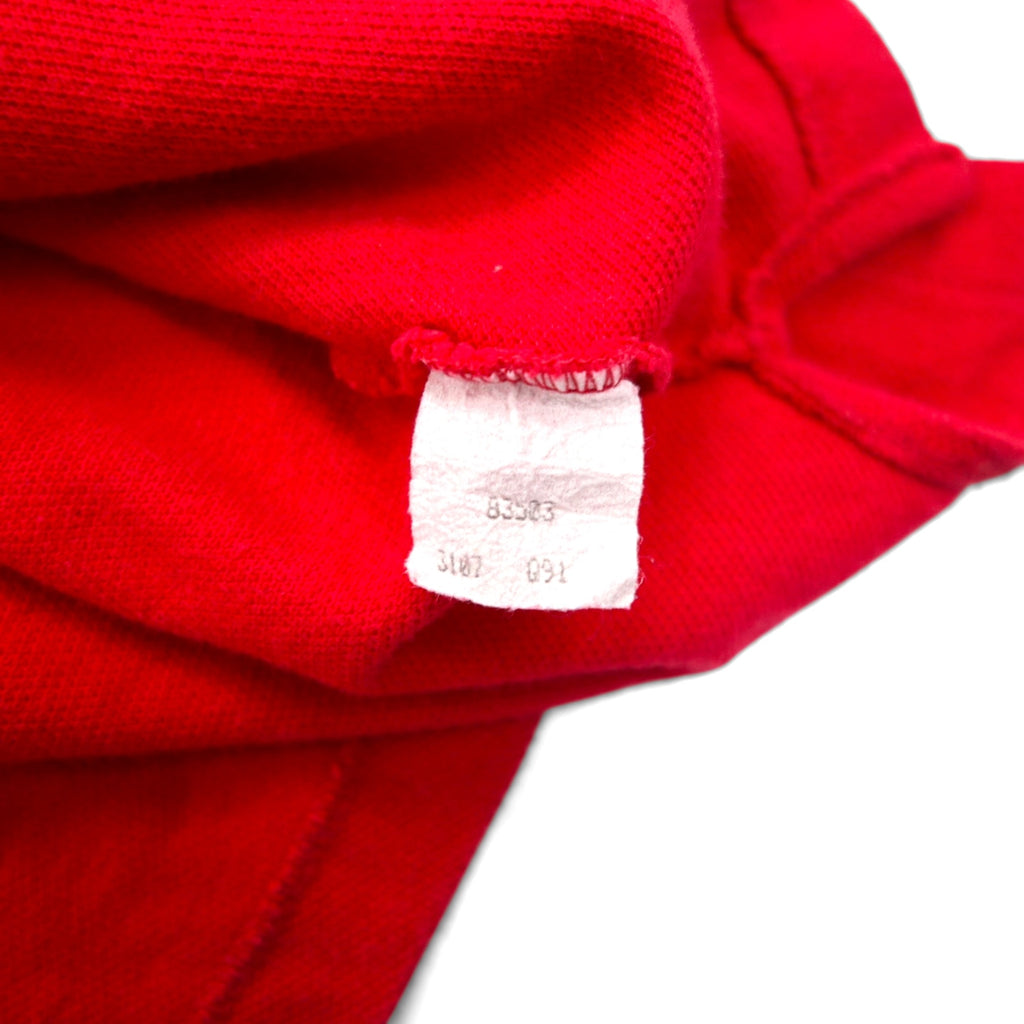 IZOD LACOSTE 90年代 鹿の子 Tシャツ ポケTee L レッド 胸ポケット ワンポイントロゴ
