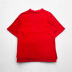 IZOD LACOSTE 90年代 鹿の子 Tシャツ ポケTee L レッド 胸ポケット ワンポイントロゴ