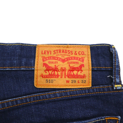 Levi's 510 スキニージーンズ ストレッチ デニムパンツ M インディゴ ブルー スリムフィット 05510-0485