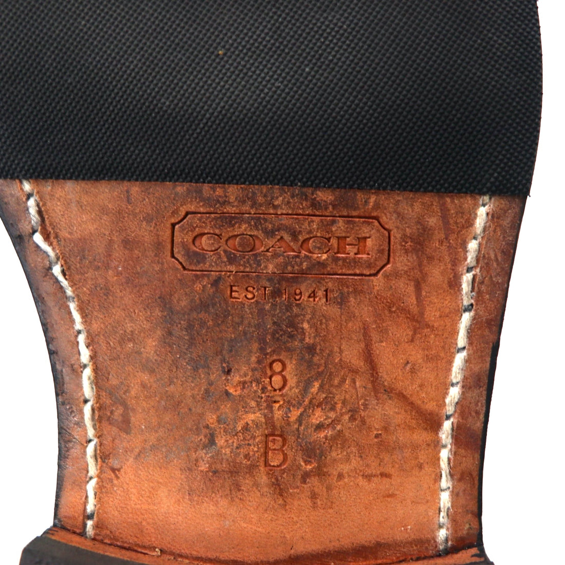COACH サイドジップ ブーツ 26cm ブラック レザー JEREMY F0044 / H11