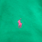 POLO RALPH LAUREN Polo shirt L Green Cotton Pique Small pony embroidery