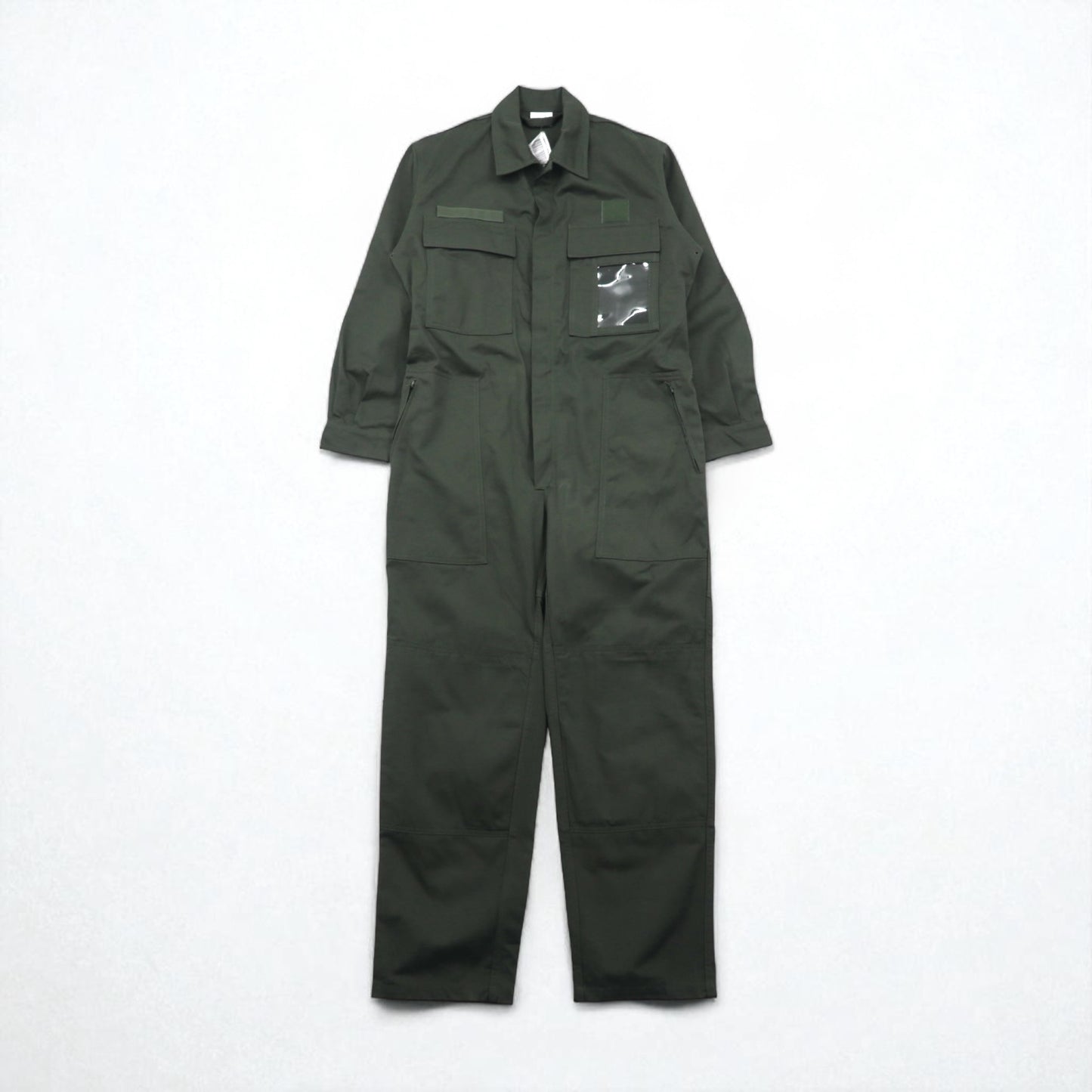 Vintage French Work Military Coveralls MAGECO 00年代 オールインワン ジャンプスーツ つなぎ L カーキ ダブルニー ミリタリー MAGECO 32/04 デッドストック 未使用品