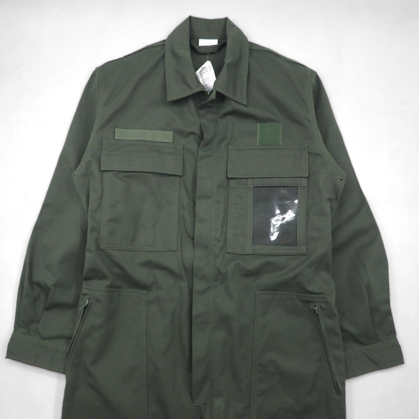 Vintage French Work Military Coveralls MAGECO 00年代 オールインワン ジャンプスーツ つなぎ L カーキ ダブルニー ミリタリー MAGECO 32/04 デッドストック 未使用品