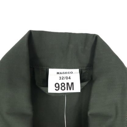 Vintage French Work Military Coveralls MAGECO 00年代 オールインワン ジャンプスーツ つなぎ L カーキ ダブルニー ミリタリー MAGECO 32/04 デッドストック 未使用品