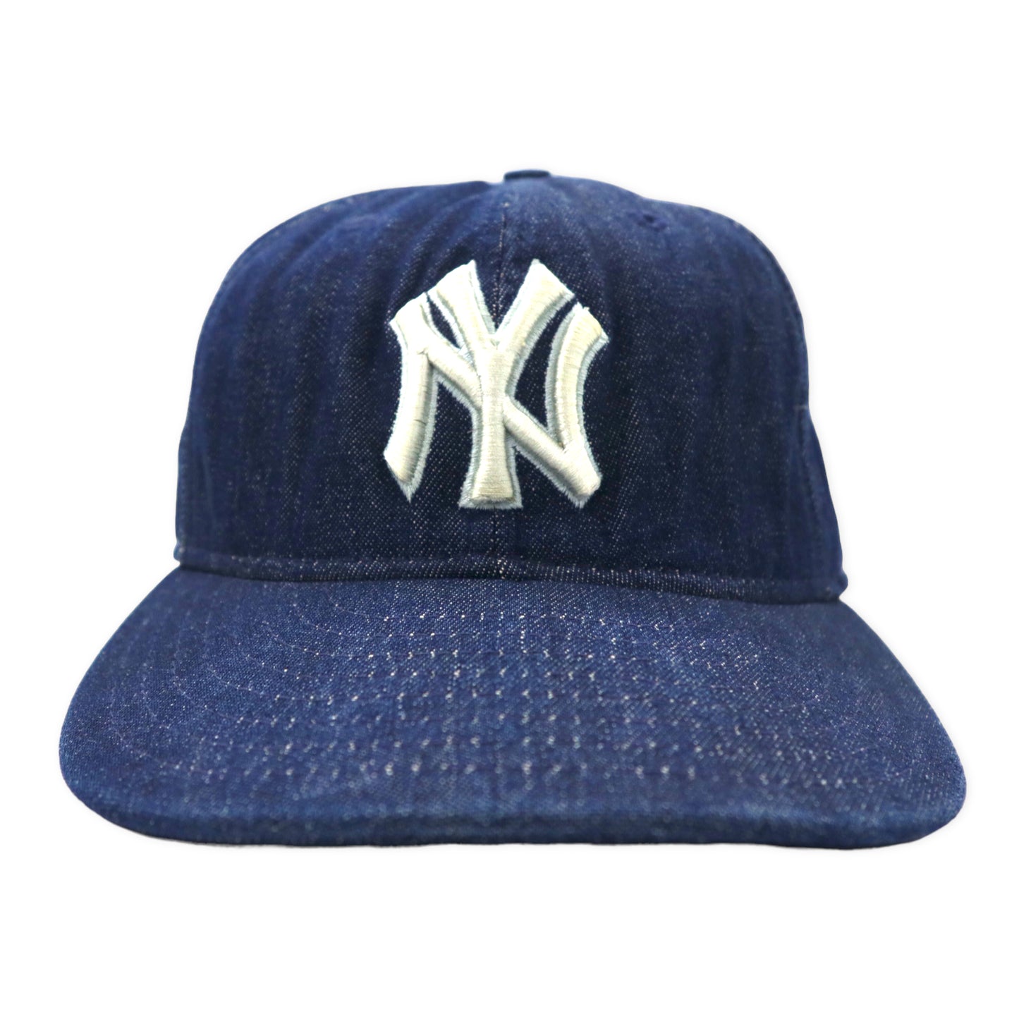 NEW ERA USA製 ベースボールキャップ 57.7cm ブルー デニム NY ニューヨークヤンキース New York Yankees