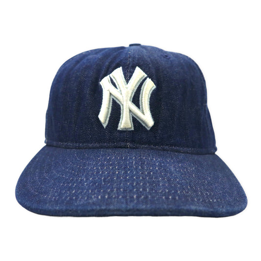 NEW ERA USA製 ベースボールキャップ 57.7cm ブルー デニム NY ニューヨークヤンキース New York Yankees
