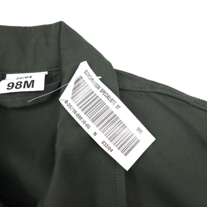 Vintage French Work Military Coveralls MAGECO 00年代 オールインワン ジャンプスーツ つなぎ L カーキ ダブルニー ミリタリー MAGECO 32/04 デッドストック 未使用品