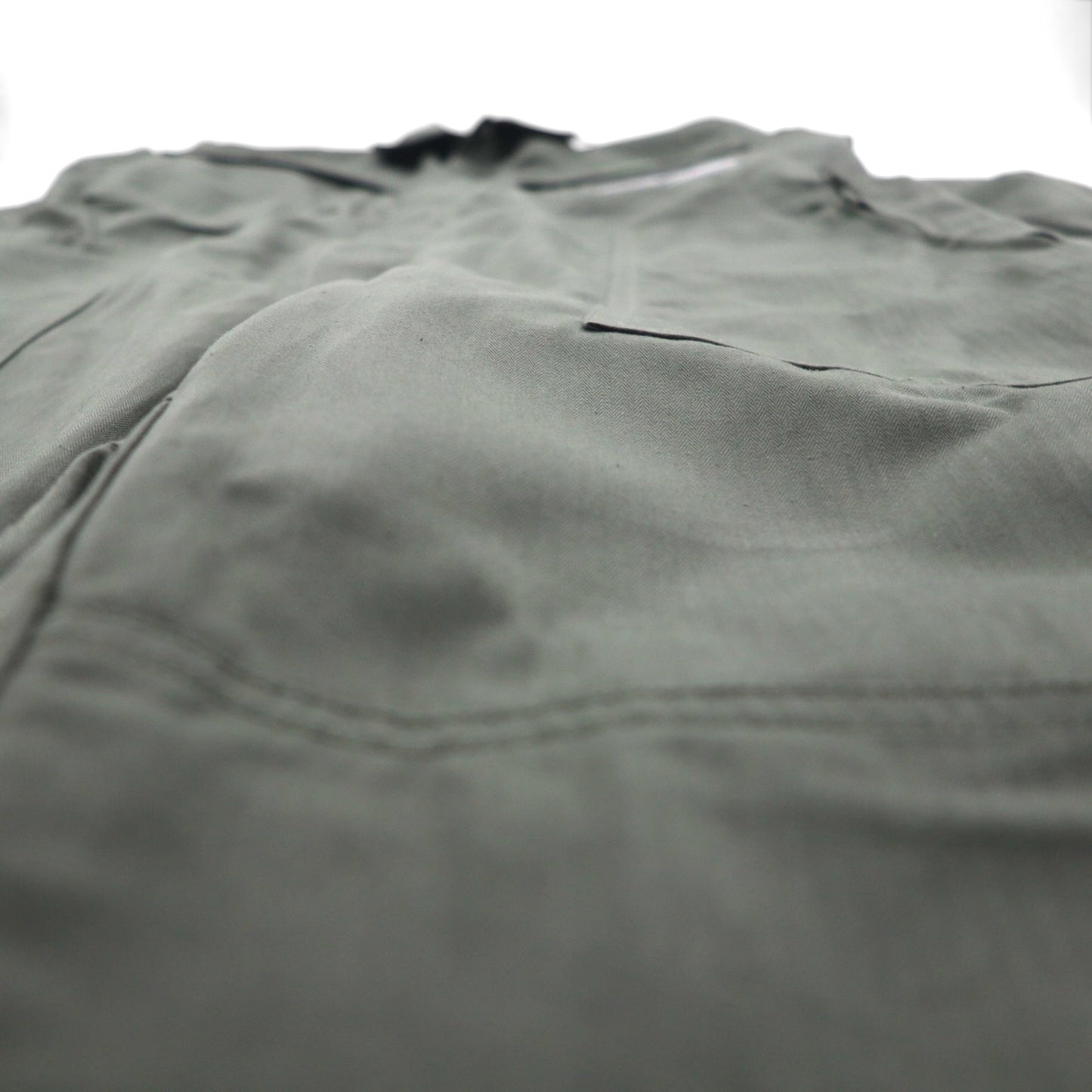 Vintage French Work Military Coveralls MAGECO 00年代 オールインワン ジャンプスーツ つなぎ L カーキ ダブルニー ミリタリー MAGECO 32/04 デッドストック 未使用品