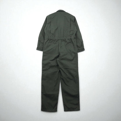 Vintage French Work Military Coveralls MAGECO 00年代 オールインワン ジャンプスーツ つなぎ L カーキ ダブルニー ミリタリー MAGECO 32/04 デッドストック 未使用品