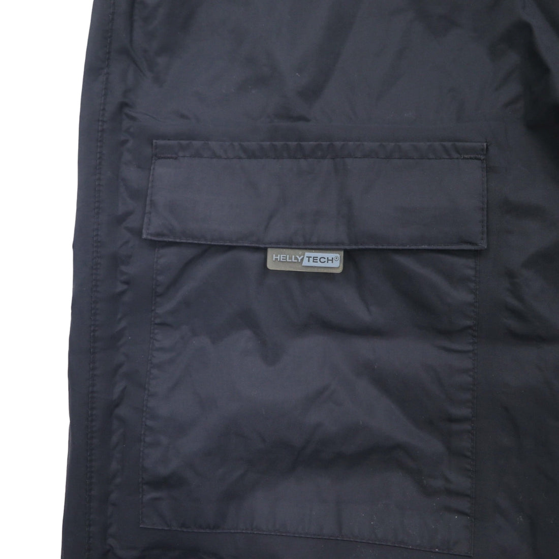 HELLY HANSEN アウトドア レインパンツ カーゴパンツ L ブラック 防水 裾ジップ スリット HELLY TECH WATERPLOOF NB 58482