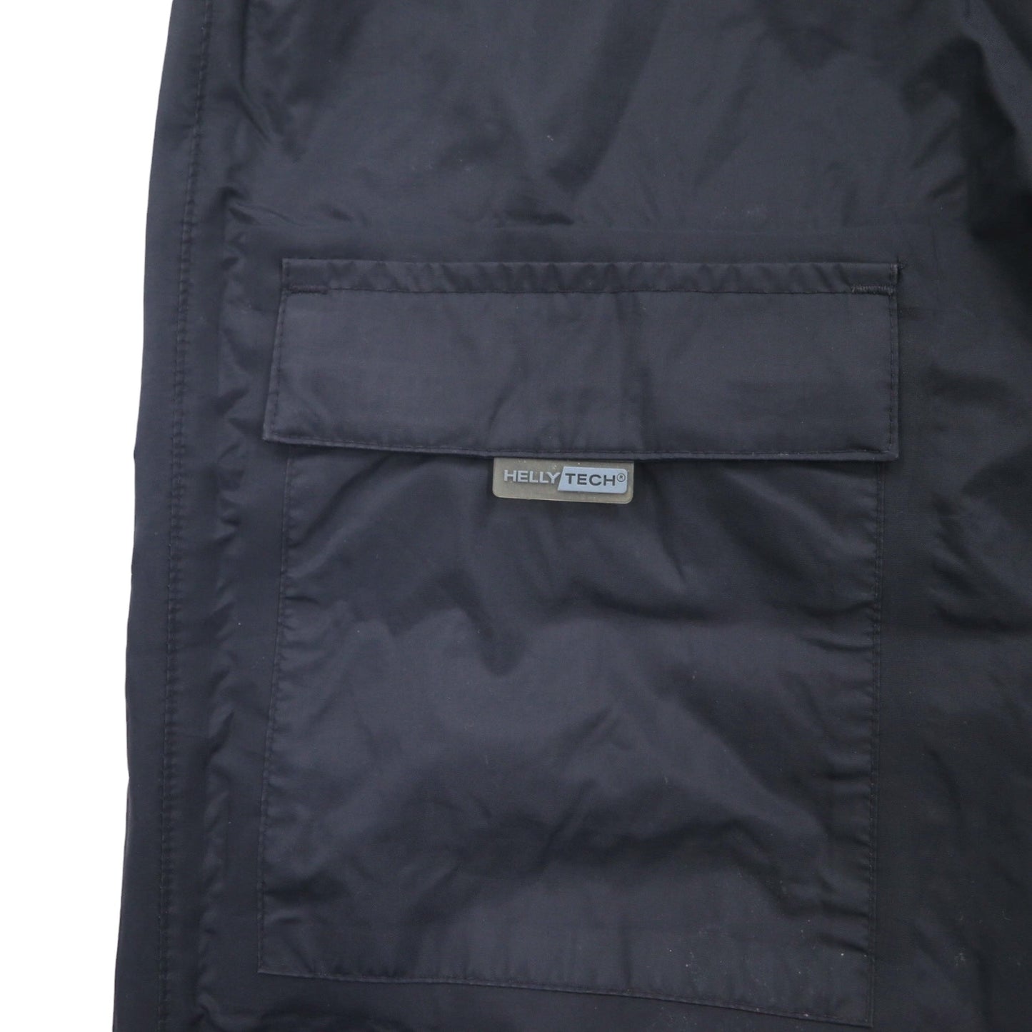 HELLY HANSEN アウトドア レインパンツ カーゴパンツ L ブラック 防水 裾ジップ スリット HELLY TECH WATERPLOOF NB 58482