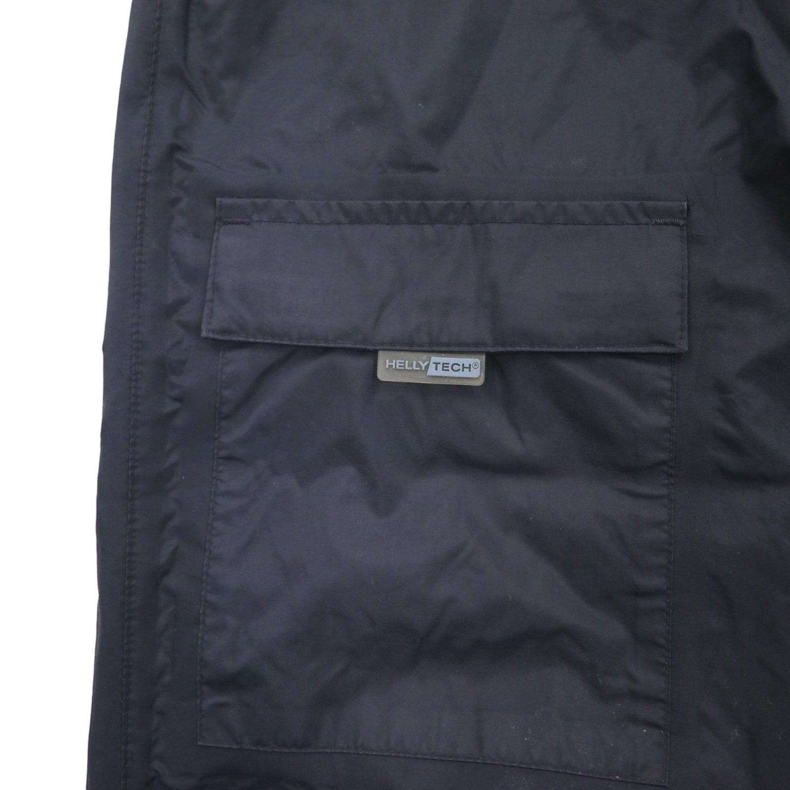 HELLY HANSEN アウトドア レインパンツ カーゴパンツ L ブラック 防水 裾ジップ スリット HELLY TECH WATERPLOOF NB 58482