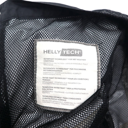 HELLY HANSEN アウトドア レインパンツ カーゴパンツ L ブラック 防水 裾ジップ スリット HELLY TECH WATERPLOOF NB 58482