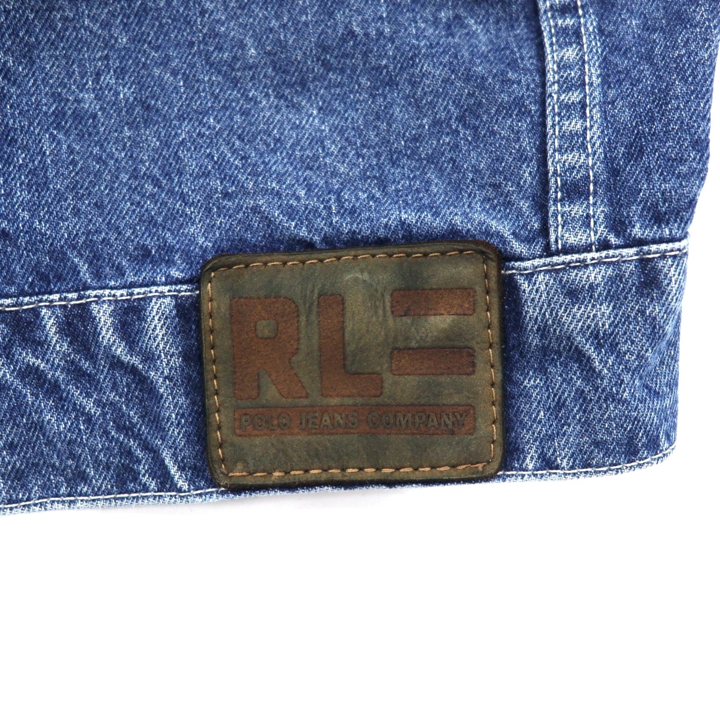 POLO JEANS COMPANY RALPH  LAUREN 90年代 デニムジャケット Gジャン S ブルー コットン メキシコ製