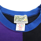 Roots SPORTING GOODS 90年代 カナダ製 カラーブロック Tシャツ XL ブラック ワンポイント刺繍