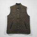 ORVIS キルティング ハンティング ベスト L カーキ 中綿 ダブルジップ 2SHT