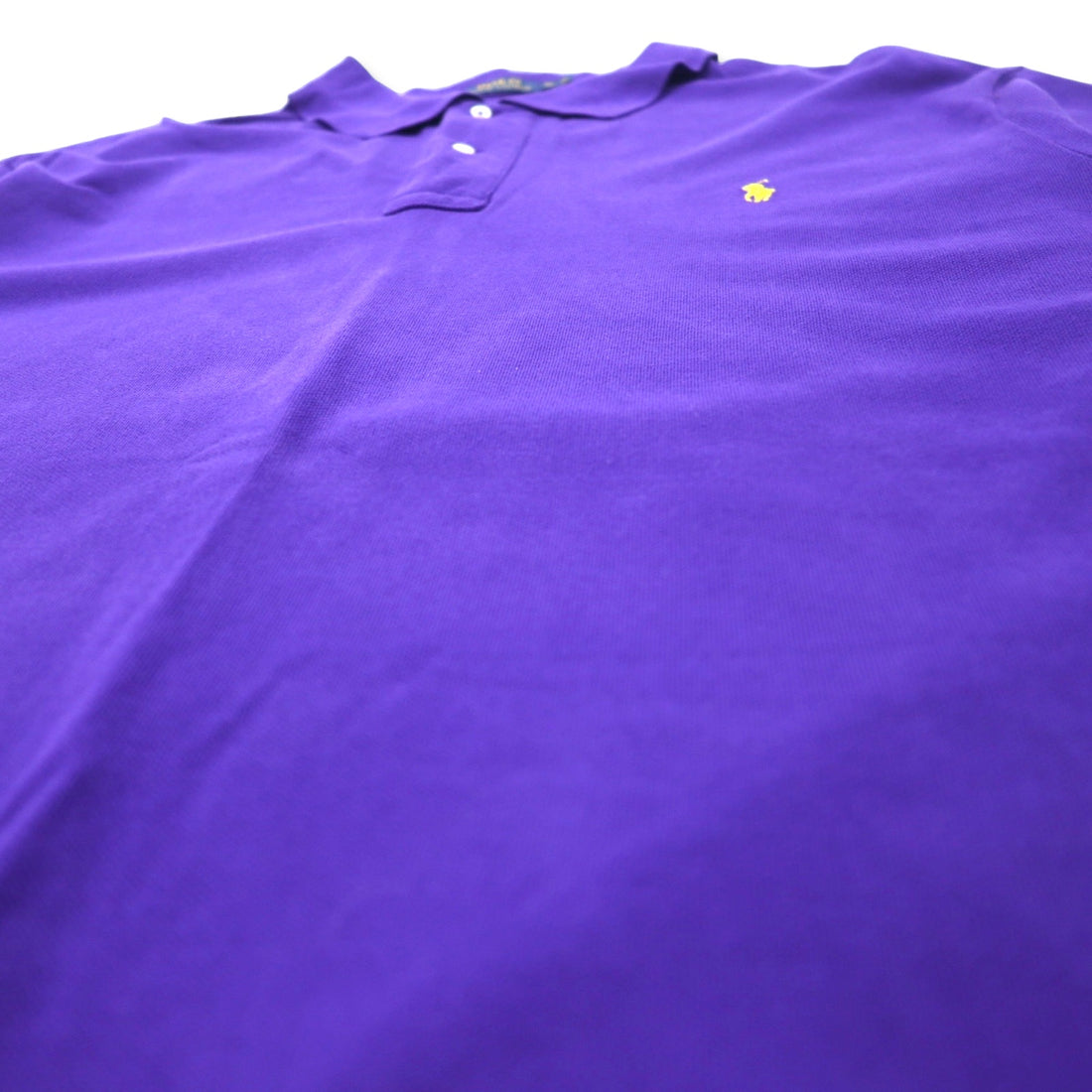 POLO RALPH LAUREN Long Sleeve Polo Shirt XLT TALL Purple Cotton Pique Small Pony Embroidery Big Size