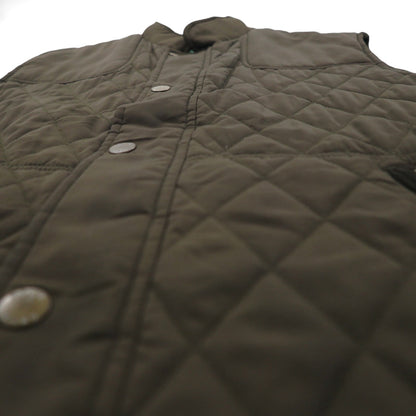 ORVIS キルティング ハンティング ベスト L カーキ 中綿 ダブルジップ 2SHT