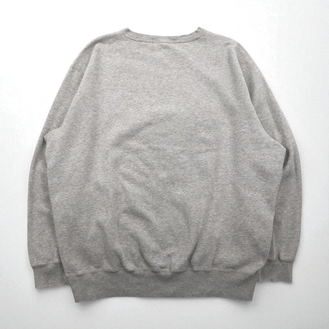Polo by Ralph Lauren 90s Crew Neck Sweatshirt, XL, Gray Cotton with Small Pony Embroidery