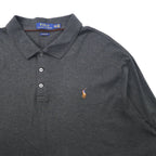 POLO RALPH LAUREN Long Sleeve Polo Shirt XXL Khaki Cotton CLASSIC FIT Small Pony Embroidery Big Size
